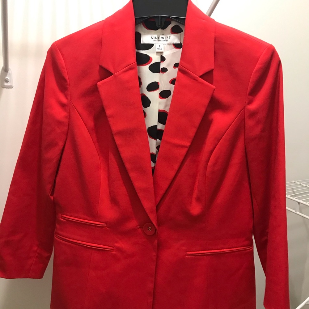 Red Nine West blazer
